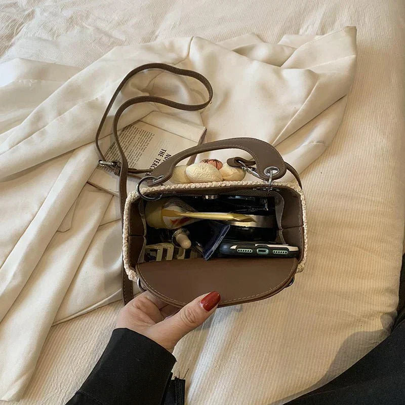Chain Kafuu Diamond Fashion Shoulder Crossbody Mini Bucket Bag